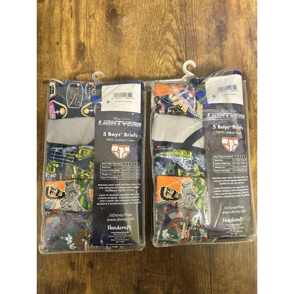 Disney Pixar Lightyear Boys Briefs (Size 6) - Set of 2 Packs 100% Cotton NWT